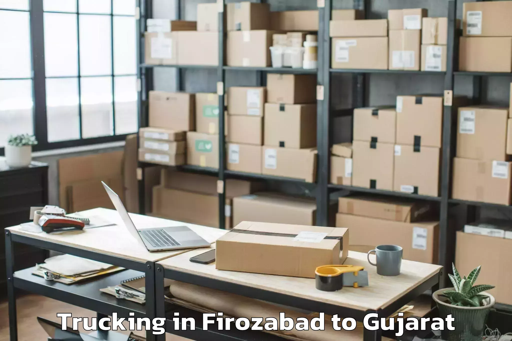 Get Firozabad to Karjan Trucking